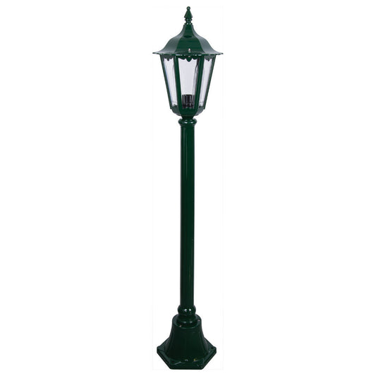 GT-134 Chester Single Head Short Post Light - Powder Coated Finish / B22 - Green