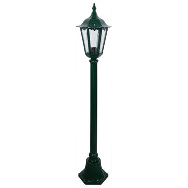 GT-134 Chester Single Head Short Post Light - Powder Coated Finish / B22 - Green