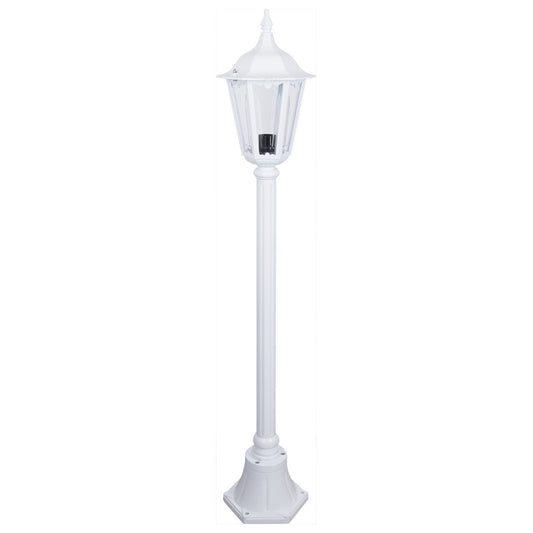 GT-134 Chester Single Head Short Post Light - Powder Coated Finish / B22 - White