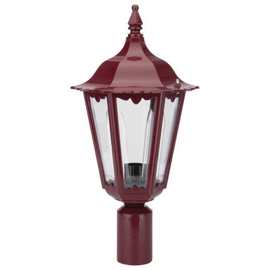 GT-149 Chester Post Top Light - Powder Coated Finish / B22 - Burgundy