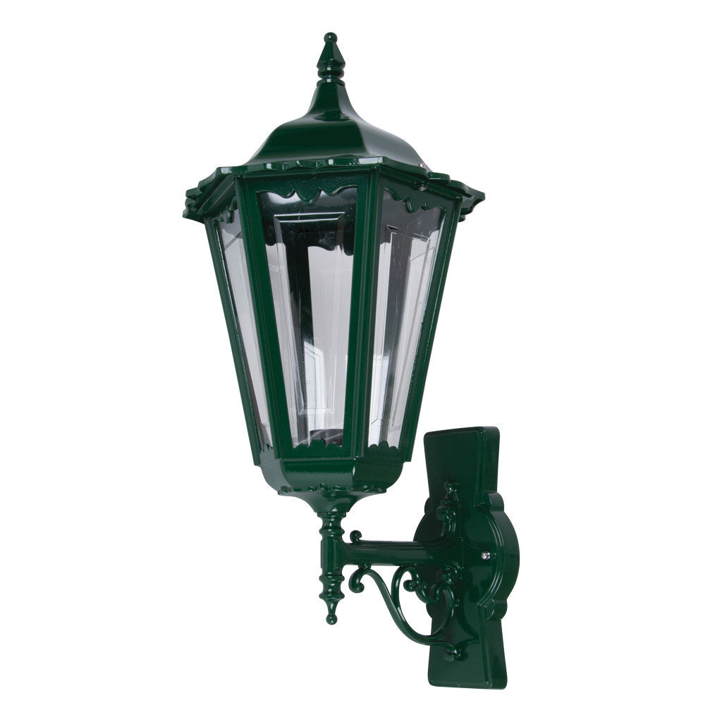 GT-161 Chester Large Upward Wall Light - Powder Coated Finish / B22 - Green