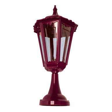 GT-163 Chester Large Pillar Mount Light - Powder Coated Finish / B22 - Burgundy