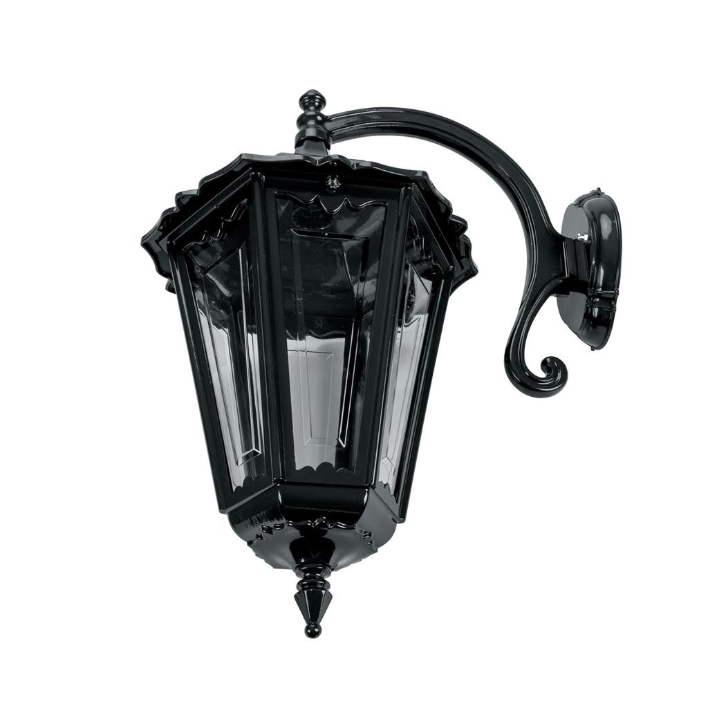 CHESTER-LARGE WALL BRACKET C-ARM DOWN B22 - Black