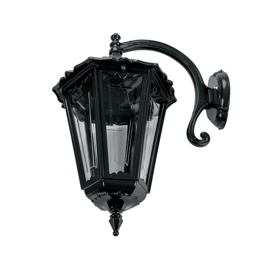 CHESTER-LARGE WALL BRACKET C-ARM DOWN B22 - Black