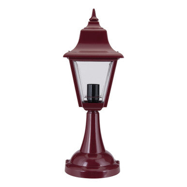 GT-233 Paris Pillar Mount Light - Powder Coated Finish / B22 - Burgundy