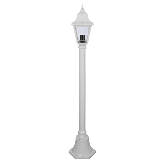 GT-234 Paris Single Head Short Post Light - Powder Coated Finish / B22 - White