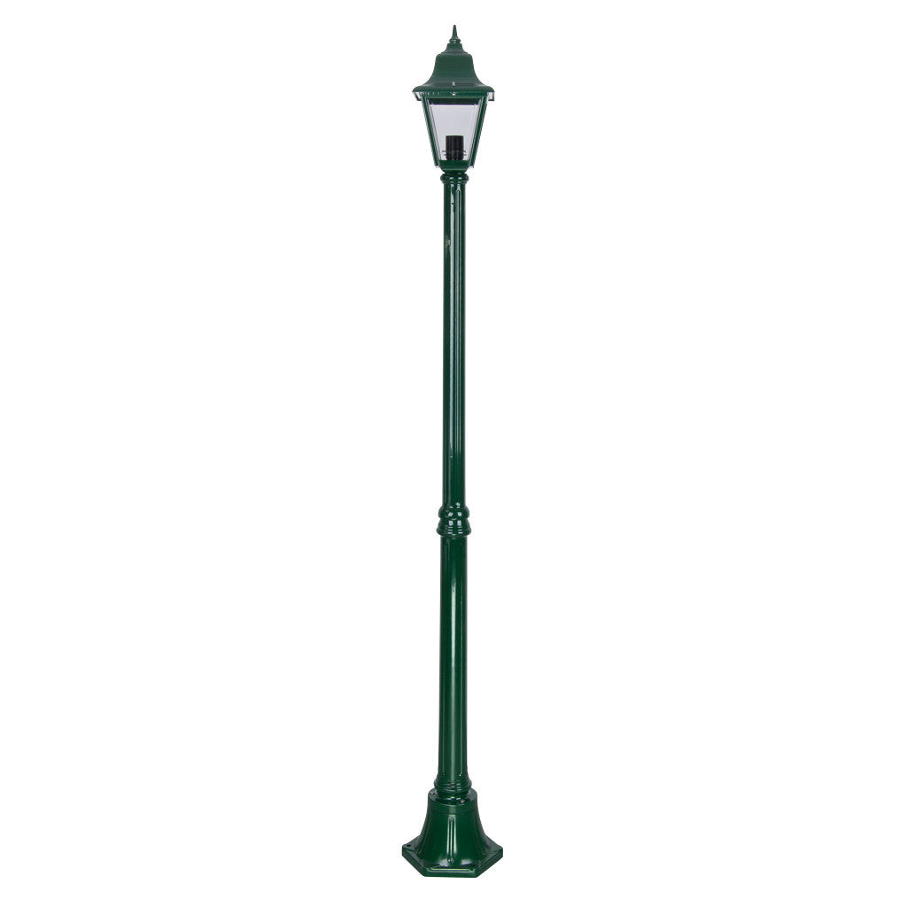 GT-236 Paris Single Head Medium Post Light - Powder Coated Finish / B22 - Green