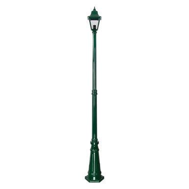 GT-238 Paris Single Head Tall Post Light - Powder Coated Finish / B22 - Green