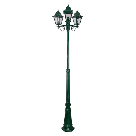 GT-242 Paris Triple Head Tall Post - Powder Coated Finish / B22 - Green