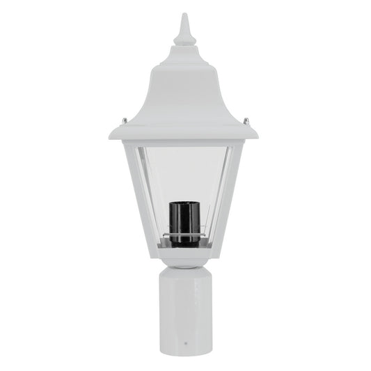 GT-249 Paris Post Top Light - Powder Coated Finish / B22 - White