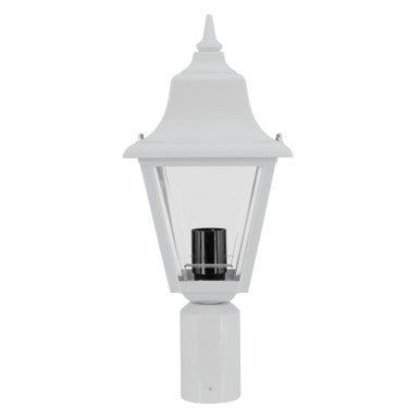 GT-249 Paris Post Top Light - Powder Coated Finish / B22 - White