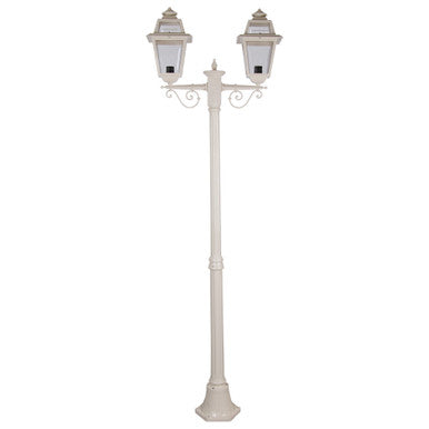 GT-277 Avignon Twin Head Medium Post Light - Powder Coated Finish / B22 - Beige
