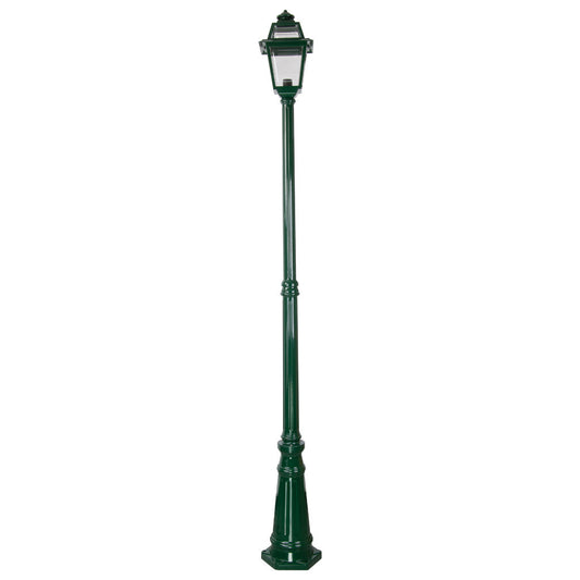 GT-278 Avignon Single Head Tall Post Light - Powder Coated Finish / B22 - Green