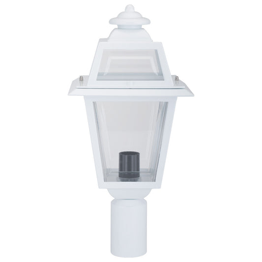 GT-289 Avignon Post Top Light - Powder Coated Finish / B22 - White