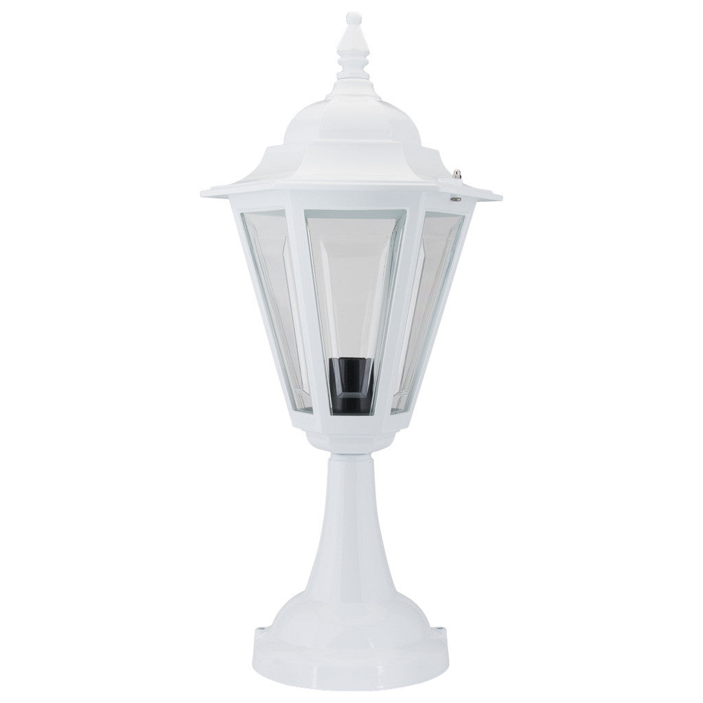 GT-423 Turin Pillar Mount - Powder Coated Finish / B22 - White