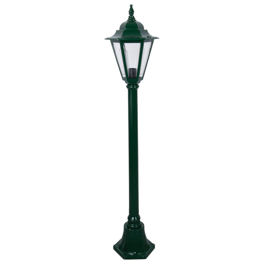 GT-424 Turin Single Head Small Post Light - Powder Coated Finish / B22 - Green