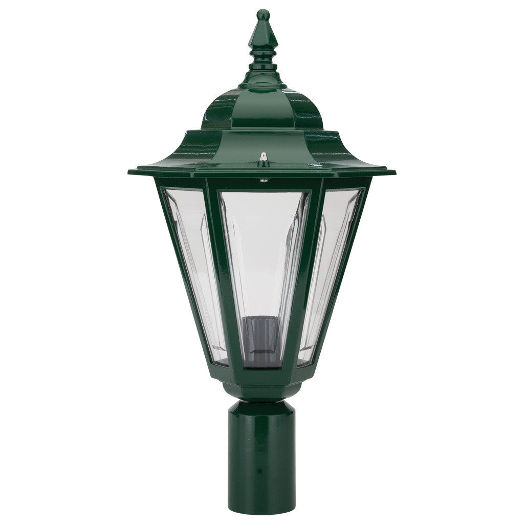 GT-439 Turin Post Top - Powder Coated Finish / B22 - Green