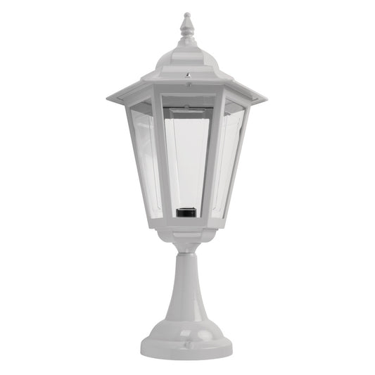 GT-483 Turin Large Pillar Mount - Powder Coated Finish / B22 - White