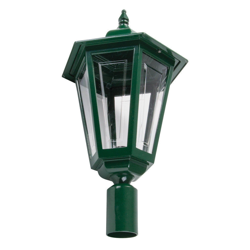 GT-486 Turin Large Post Top Light - Powder Coated Finish / B22 - Green