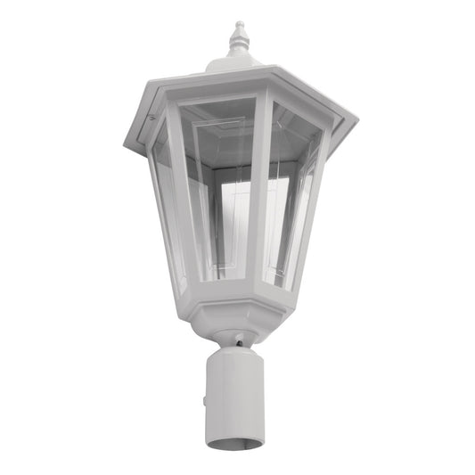 GT-486 Turin Large Post Top Light - Powder Coated Finish / B22 - White