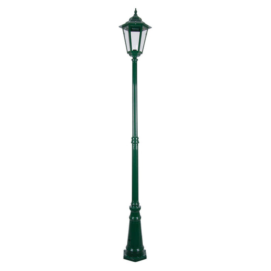 GT-488 Turin Large Single Head Tall Post Light - Powder Coated Finish / B22 - Green