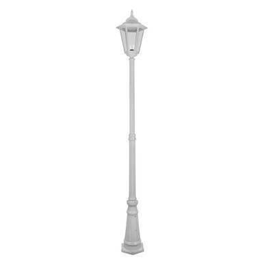 GT-488 Turin Large Single Head Tall Post Light - Powder Coated Finish / B22 - White