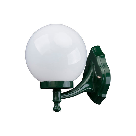 GT-502 Siena 20cm Sphere Wall Bracket - Powder Coated Finish / E27 - Green