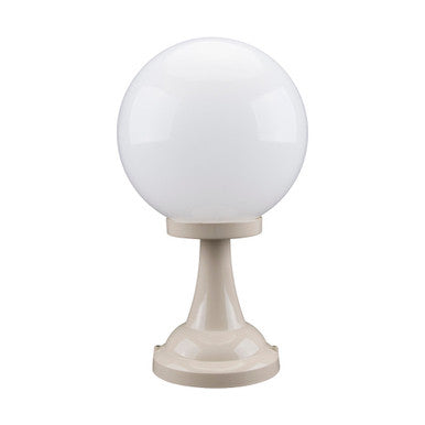GT-503 Siena 25cm Sphere Pillar Mount - Powder Coated Finish / E27 - Beige