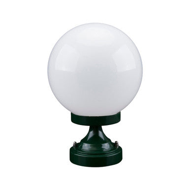 GT-530 Siena 20cm Sphere CTC Pillar Mount - Powder Coated Finish / E27 - Green