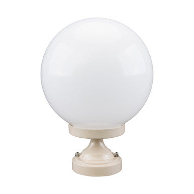 GT-531 Siena 25cm Sphere CTC Pillar Mount - Powder Coated Finish / E27 - Beige
