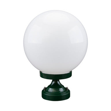GT-531 Siena 25cm Sphere CTC Pillar Mount - Powder Coated Finish / E27 - Green