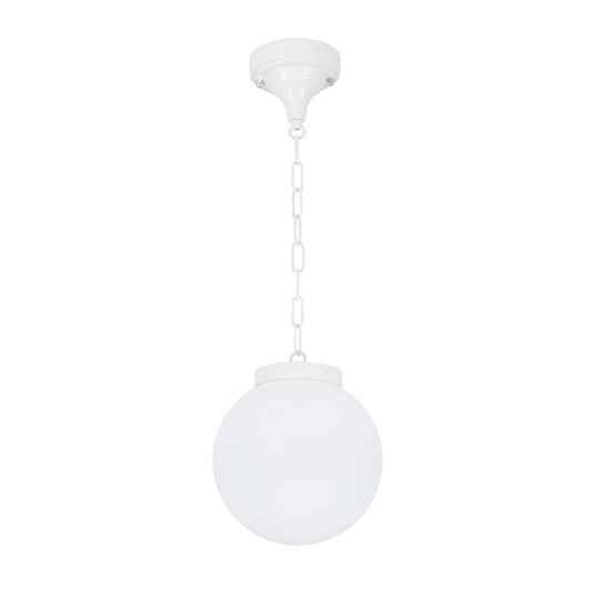 GT-535 Siena 20cm Sphere Pendant - Powder Coated Finish / E27 - White