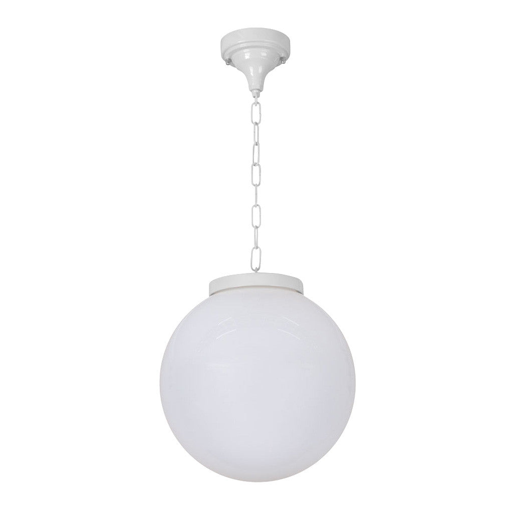 GT-537 Siena 30cm Sphere Pendant - Powder Coated Finish / E27 - White