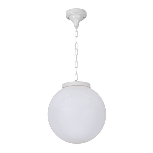 GT-537 Siena 30cm Sphere Pendant - Powder Coated Finish / E27 - White