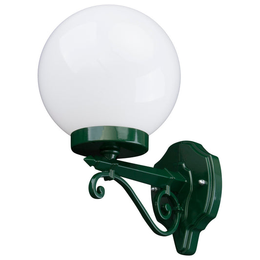 GT-544 Siena 20cm Sphere Wall Light - Powder Coated Finish / E27 - Green