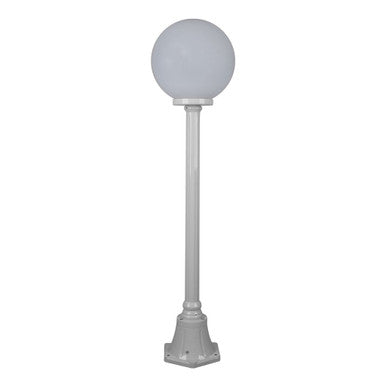 GT-554 Siena 30cm Sphere Short Post - Powder Coated Finish / E27 - White