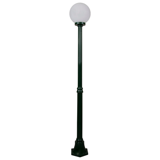 GT-555 Siena 25cm Sphere Medium Post - Powder Coated Finish / E27 - Green