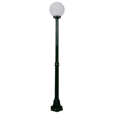 GT-555 Siena 25cm Sphere Medium Post - Powder Coated Finish / E27 - Green