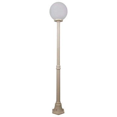 GT-556 Siena 30cm Sphere Medium Post - Powder Coated Finish / E27 - Beige