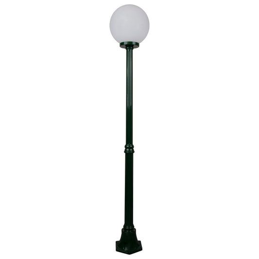 GT-556 Siena 30cm Sphere Medium Post - Powder Coated Finish / E27 - Green
