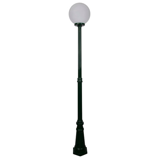 GT-558 Siena 30cm Sphere Tall Post - Powder Coated Finish / E27 - Green