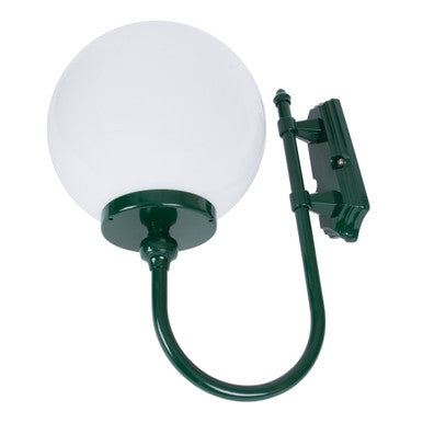 GT-602 Lisbon 30cm Sphere Wall Light - Powder Coated Finish / E27 - Green