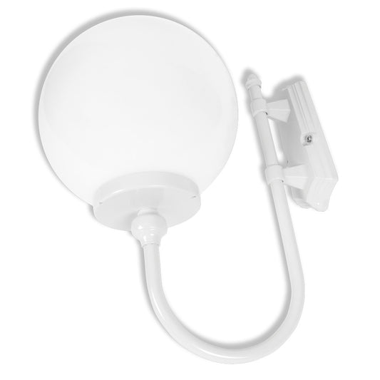 GT-602 Lisbon 30cm Sphere Wall Light - Powder Coated Finish / E27 - White