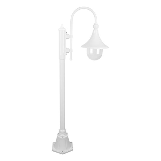 GT-656 Monaco Single Head Short Post - Powder Coated Finish / E27 - White