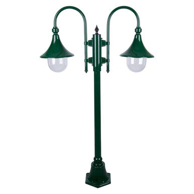 GT-657 Monaco Twin Head Short Post - Powder Coated Finish / E27 - Green