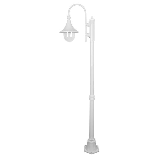 GT-658 Monaco Single Head Medium Post - Powder Coated Finish / E27 - White