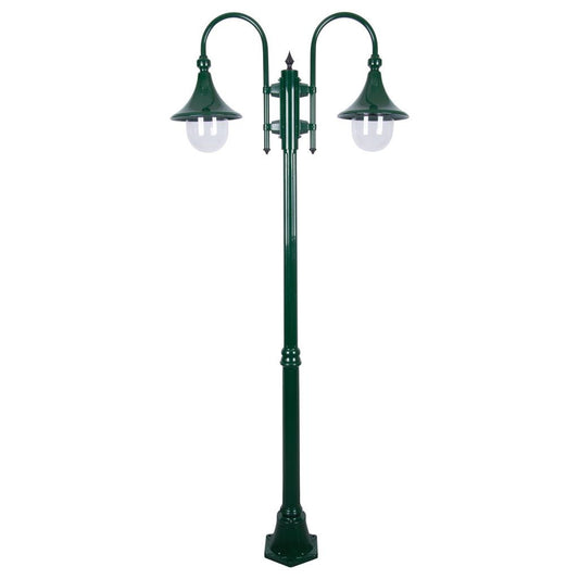 GT-659 Monaco Twin Head Medium Post - Powder Coated Finish / E27 - Green