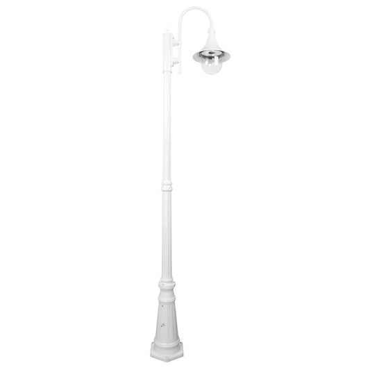 GT-660 Monaco Single Head Tall Post - Powder Coated Finish / E27 - White
