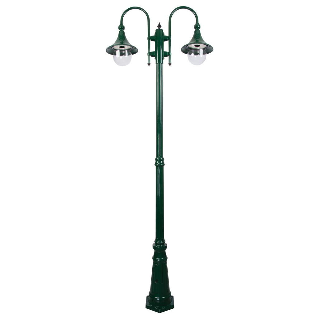 GT-662 Monaco Twin Head Tall Post - Powder Coated Finish / E27 - Green