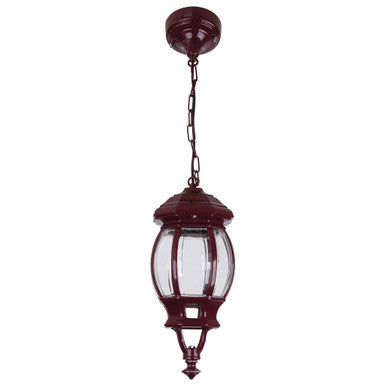 GT-670 Vienna Pendant Light - Powder Coated Finish / B22 - Burgundy
